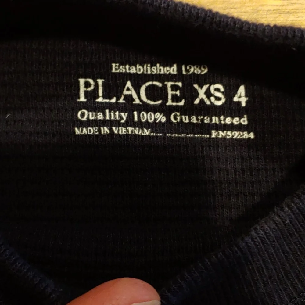 Place Thermal Football Shirt Size 4T